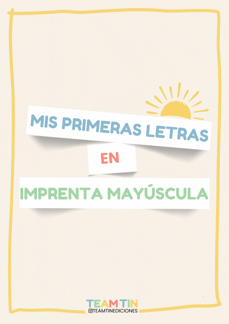 Vista animada del interior de Mis Primeras Letras en Imprenta Mayúscula
